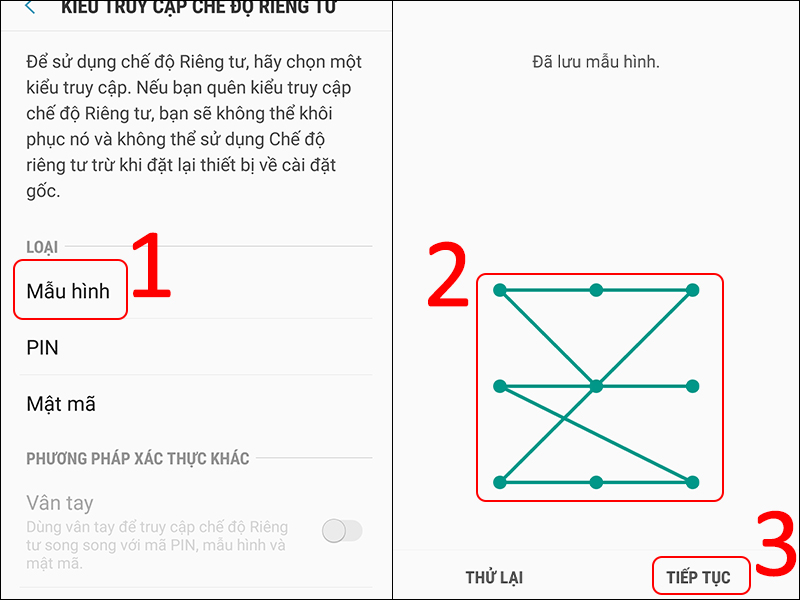 Chọn loại khóa